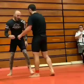 Beautiful gogoplata
 Rubber Guard Assassins