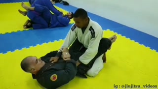 Beautiful sweep: Ude Gaeshi from closed guard! That gripping detail is gold!   @team.fabao.bjj @ganzagabjj