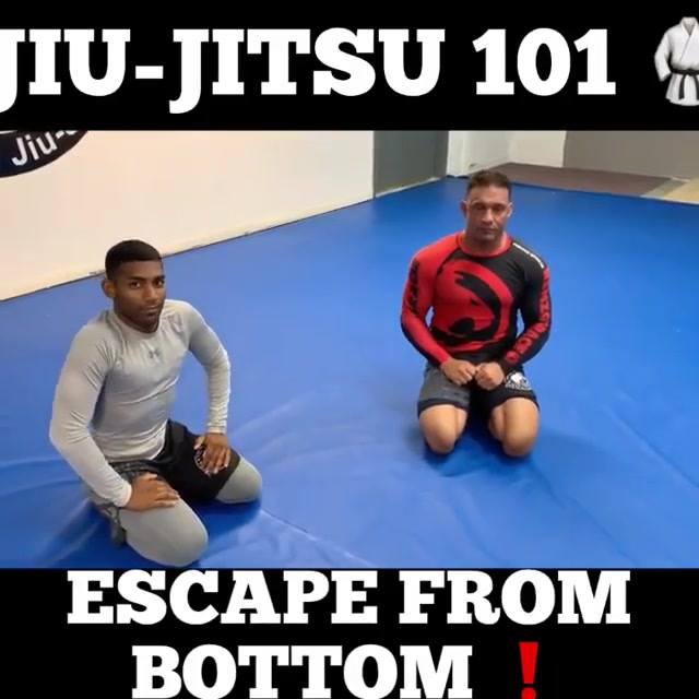 Being stuck in Bottom mount position is not fun, right?  .  credit: @mark_cerron...