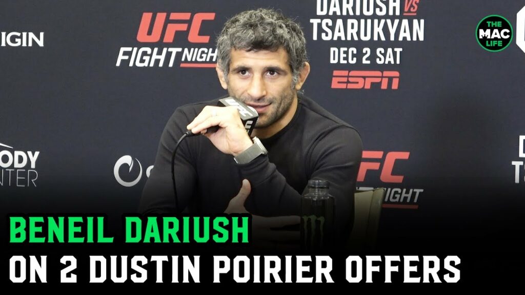 Beneil Dariush on Dustin Poirier: "I can't force a man to fight me, he wants certain fights"