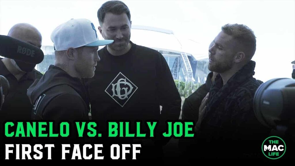 Billy Joe Saunders mouths off at Canelo Alvarez at first face off: "The gypsies are here"