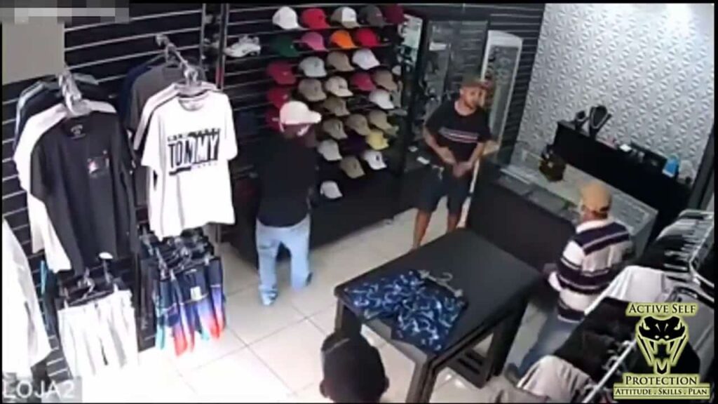 Brazilian Store Owner Reacts To Armed Robbery