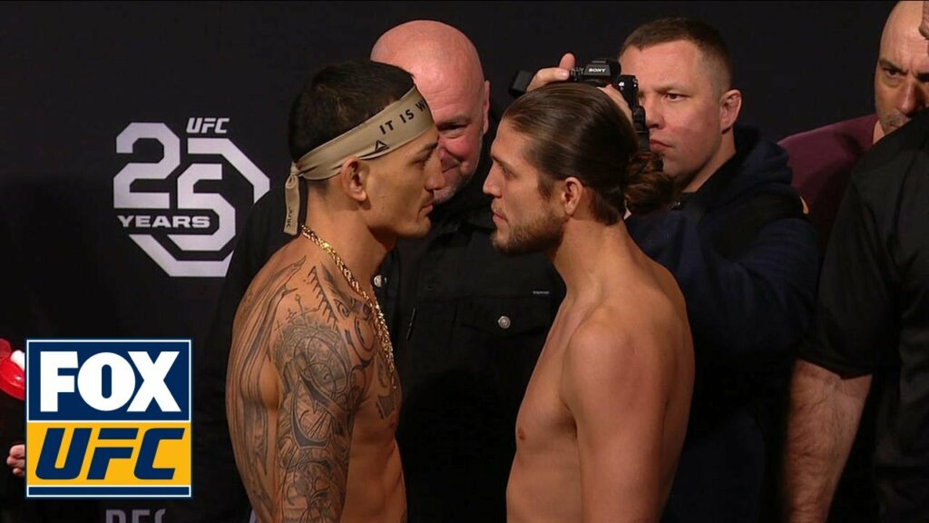 Brian Ortega faces off with Max Holloway | WEIGH-IN | UFC 231