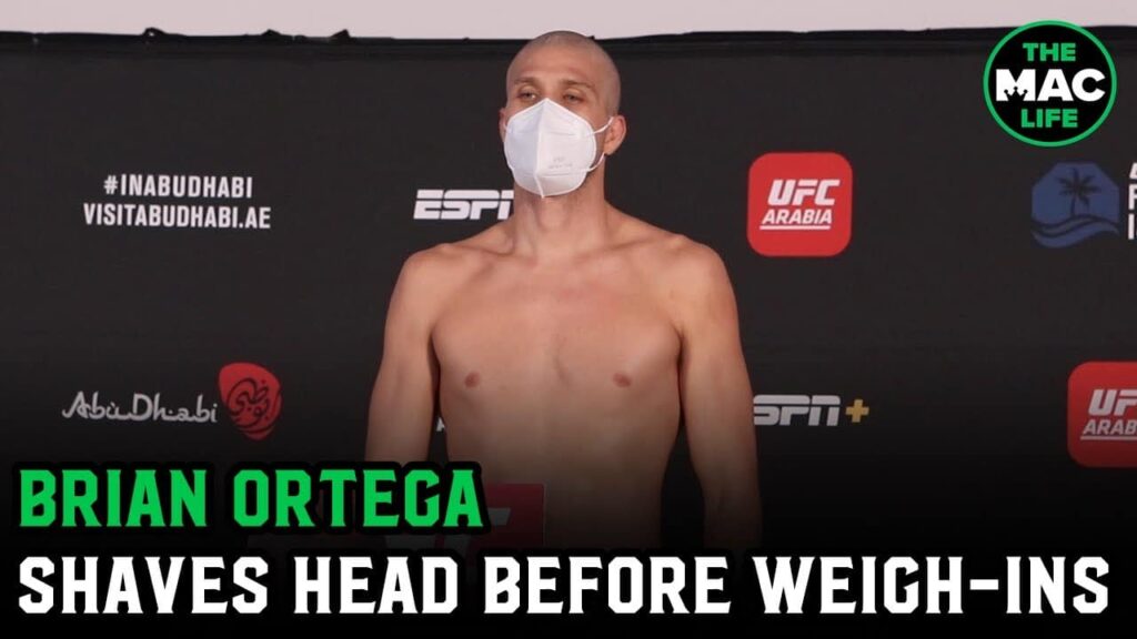 Brian Ortega shaves hair ahead of UFC Weigh-Ins to donate to children undergoing chemotherapy