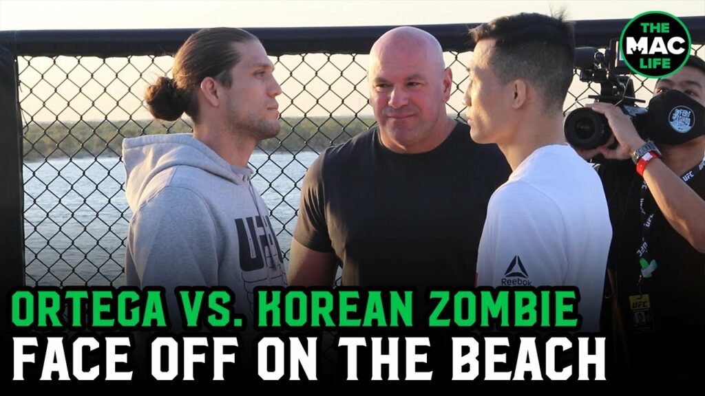 Brian Ortega vs. Korean Zombie Chan Sung Jung Beach Octagon Face Off
