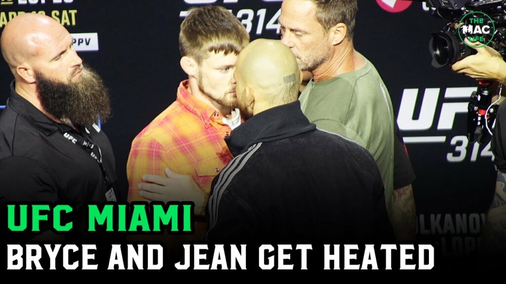 Bryce Mitchell vs. Jean Silva INTENSE FACE TO FACE | UFC 314 Press Conference