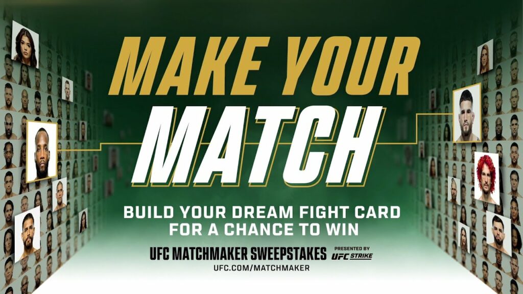 Build the Ultimate UFC Fight Card With Dana White | UFC Matchmaker Sweepstakes