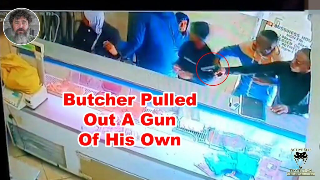 Butcher Pulls Switcheroo On Armed Robbers