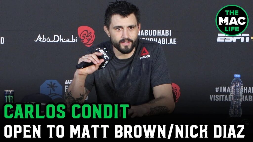 Carlos Condit open to Matt Brown fight: "Bubblewrap that dude up so we make it to the f***ing fight"
