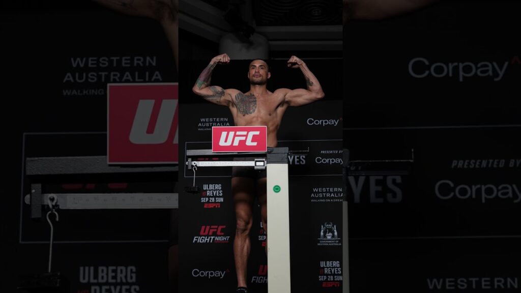 Carlos Ulberg has made weight! 🔥 #ufcperth