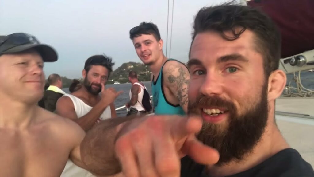 Chad and I did BJJ on a Boat in Costa Rica