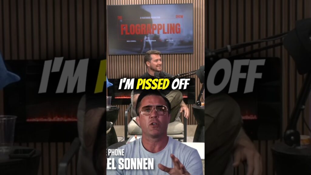 Chael Sonnen doesn’t just accept a match vs Craig, he’s p*ssed off about it😳 #flograpplingshow