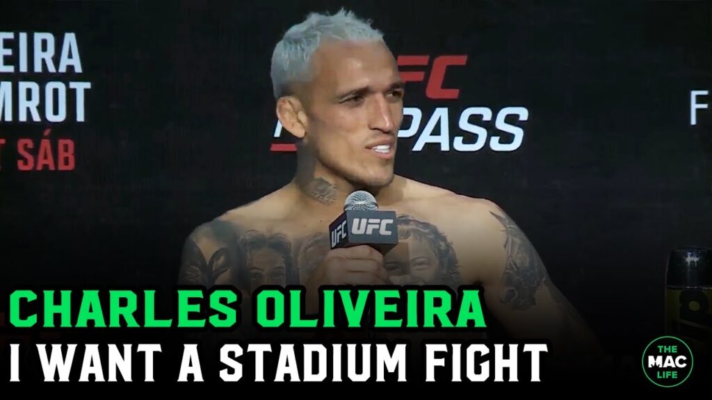 Charles Oliveira: "I want a stadium fight in Brazil!" | Post Fight Press Conference