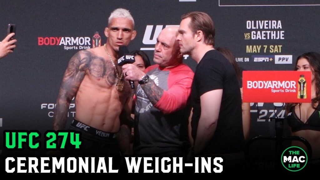 Charles Oliveira on weight miss: “These things happen, you can’t explain god” | UFC 274 Weigh-Ins