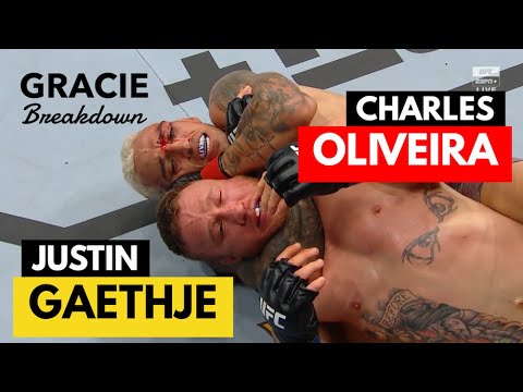 Charles Oliveira vs Justin Gaethje ( Full Fight Gracie Breakdown )