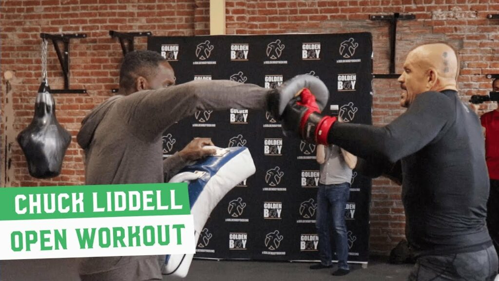 Chuck Liddell Works Out While Tito Ortiz Heckles