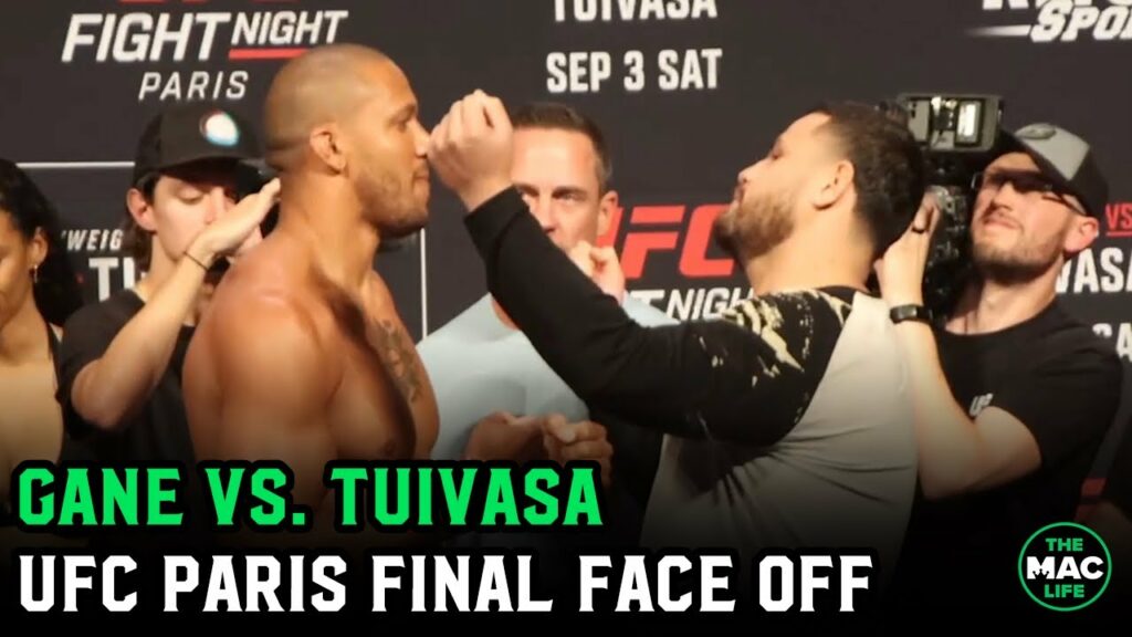Ciryl Gane vs. Tai Tuivasa Final Face Off | UFC Paris