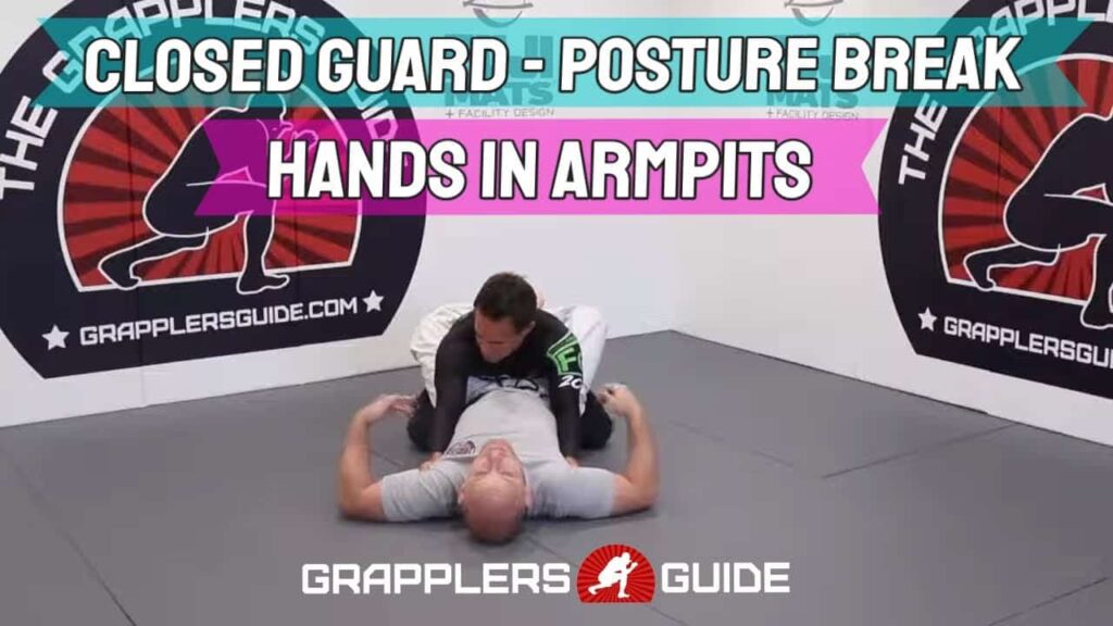 Closed Guard Posture Break Dealing With Hands In The Armpits (Arms Across Method) by Jason Scully