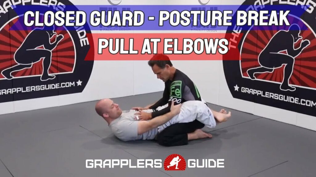 Closed Guard Posture Break - Pull At Elbows by Jason Scully