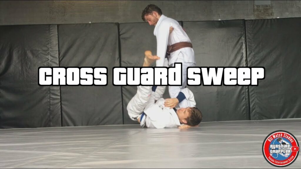 Closed Guard to Cross Guard Sweep