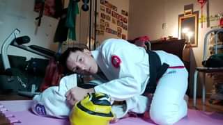 Collar Choke Setup From Side Control
