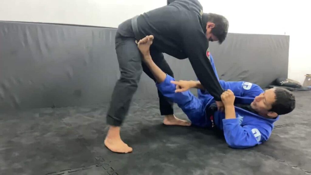 Collar and Sleeve to Scissor Sweep from Standing