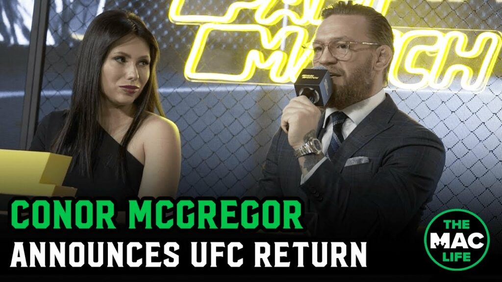 Conor McGregor announces January 18 for UFC return fight; eyeing Diaz & Khabib rematches in 2020