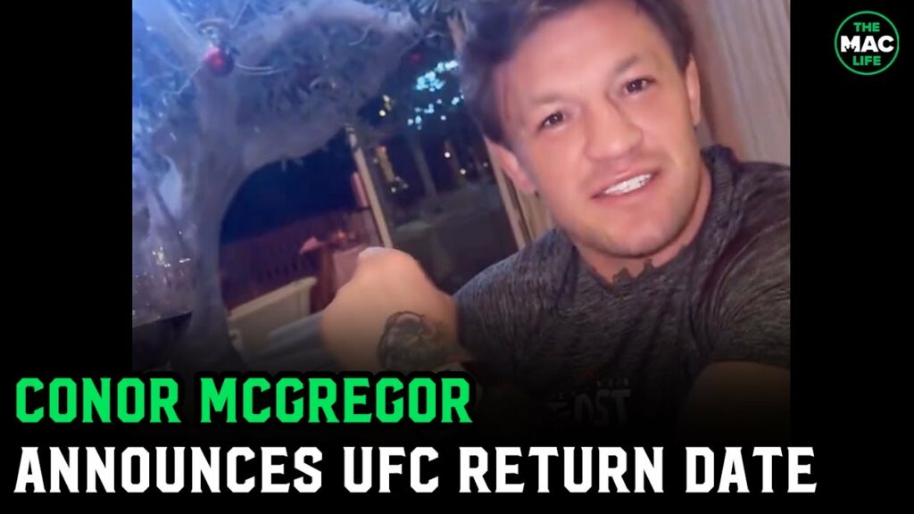 Conor McGregor announces UFC return date: "International Fight Week, 185-pounds"