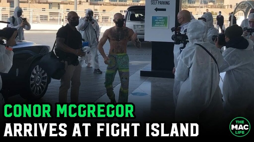 Conor McGregor arrives at Fight Island ahead of UFC 257