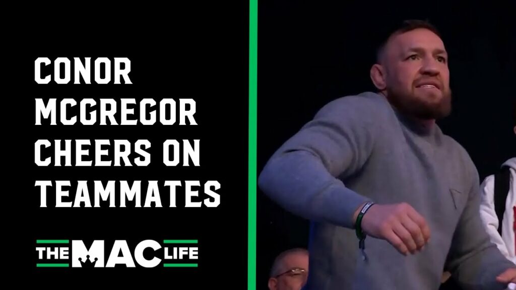 Conor McGregor cheers on SBG teammates at Bellator Dublin