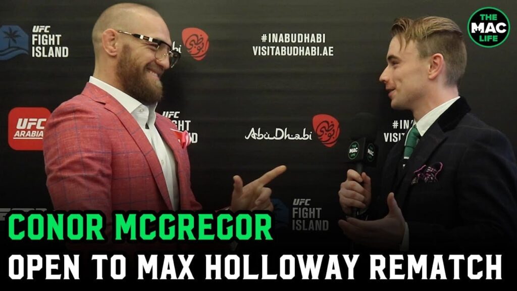Conor McGregor on Max Holloway: "He's definitely in the pipeline for a bout against me"
