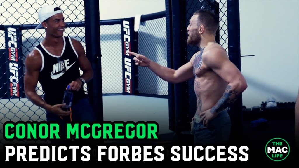 Conor McGregor predicts catching Cristiano Ronaldo on Forbes list in 2016