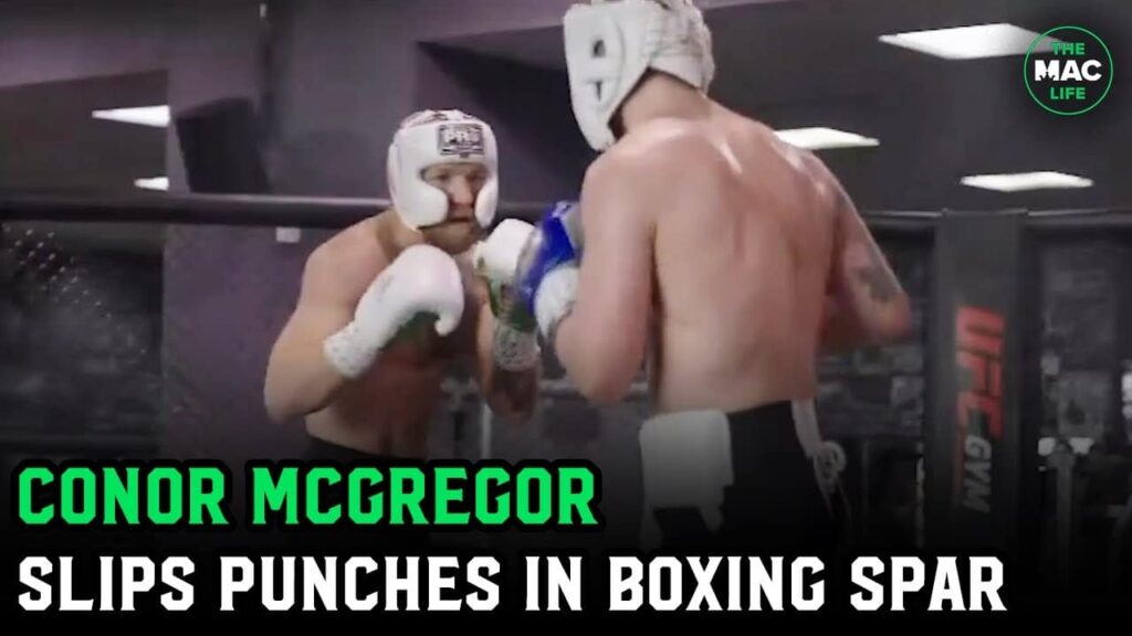 Conor McGregor slips shots and returns fire in boxing spar