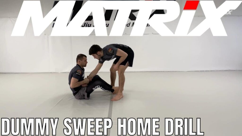 Corona Home Drill #1 The "Dummy Sweep" 3 Step Beginner Home Drill - Matrix Jiu Jitsu