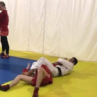 Counter throw to armbar.
