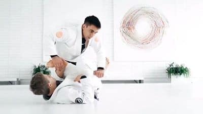 Countering Ankle lock attack from one leg X guard with back attack by Gui Mendes
