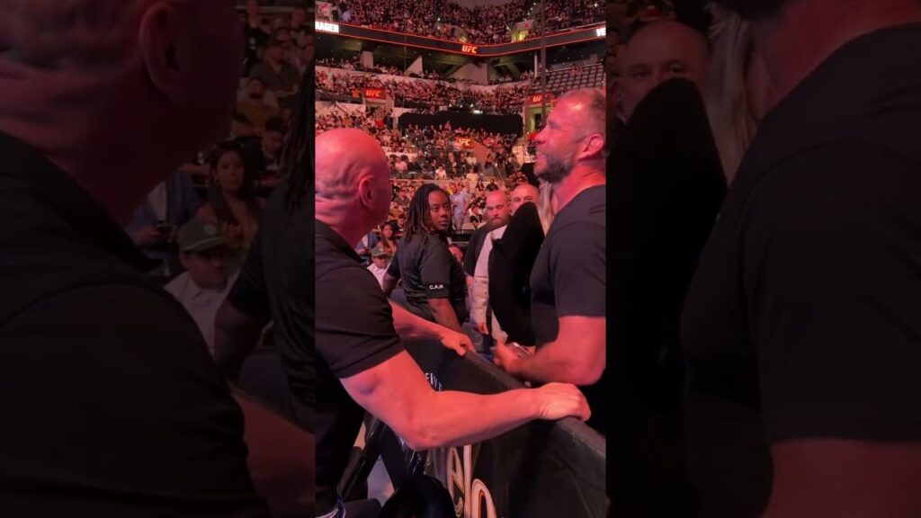 Cowboy and Dana White share a moment after HOF announcement 🤝