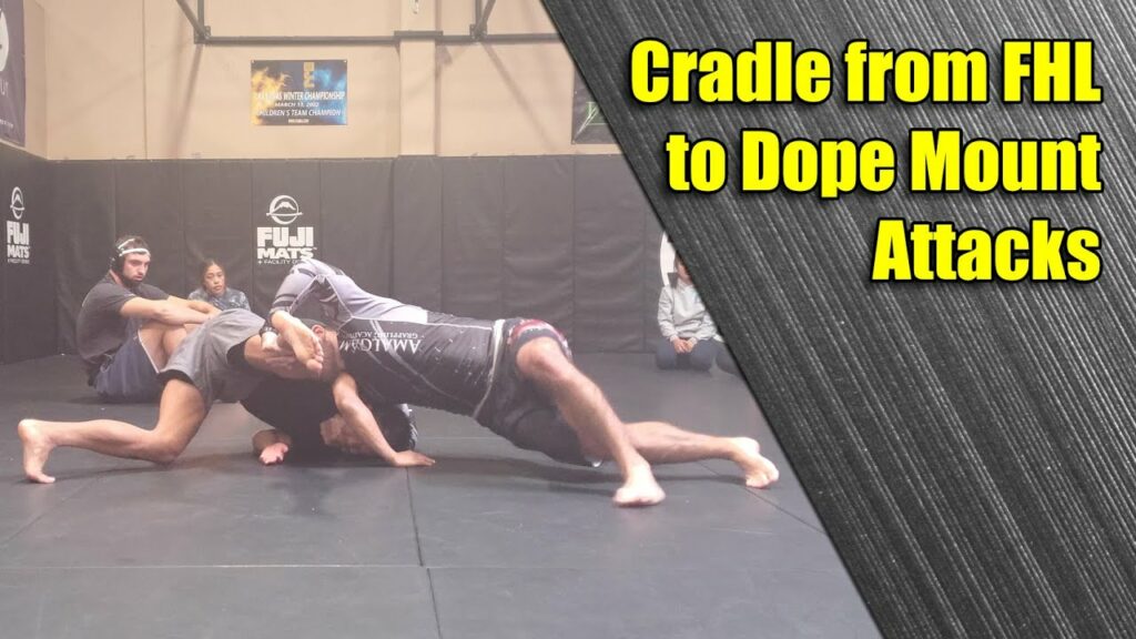 Cradle from Front Headlock to Dope Mount Attacks
