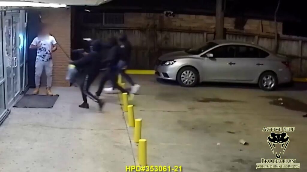 Crazy Houston Armed Robbery Caught On Camera