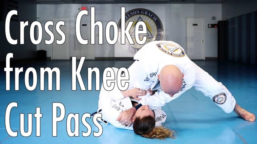 Cross Choke From the Knee Cut Pass