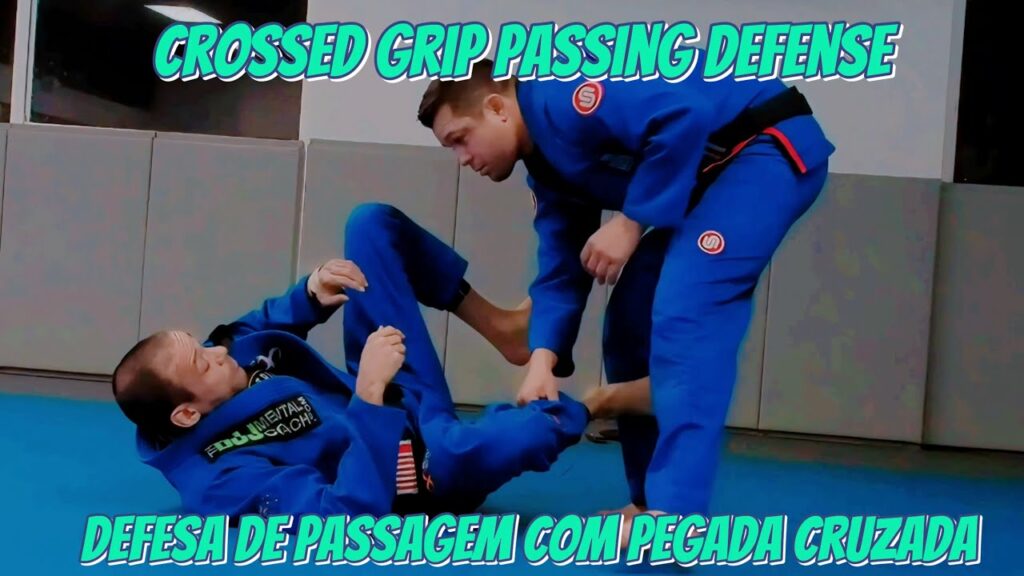 Cross grip passing defense 🥋Defensa de passagem com pegada cruzada