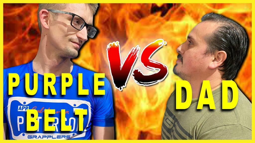 DAD vs BJJ Purple Belt! Under a Minute CHALLENGE!!