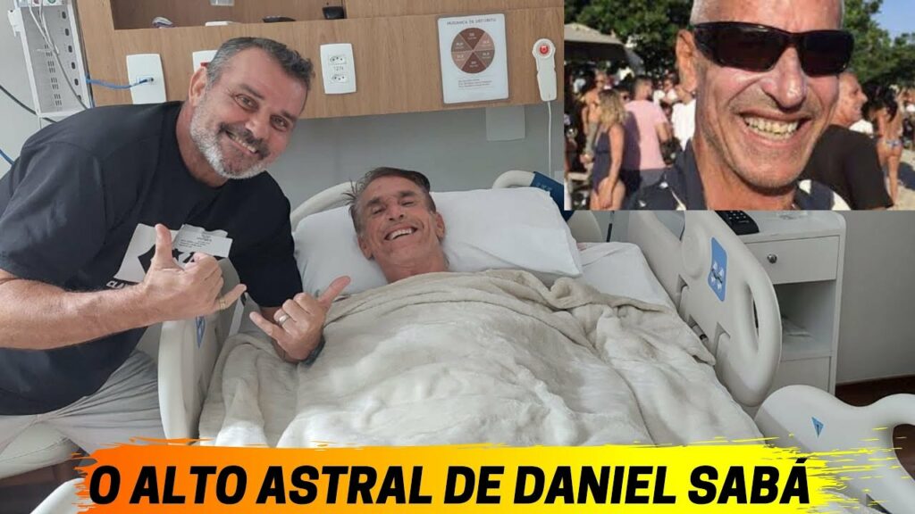 DANIEL SABÁ ESBANJA ALTO ASTRAL MESMO NO HOSPITAL !