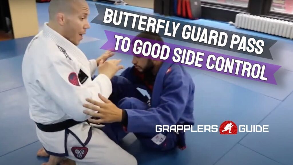 Dan Covel - Butterfly Guard Pass Making Good Use Of Side Control Grip After Passing