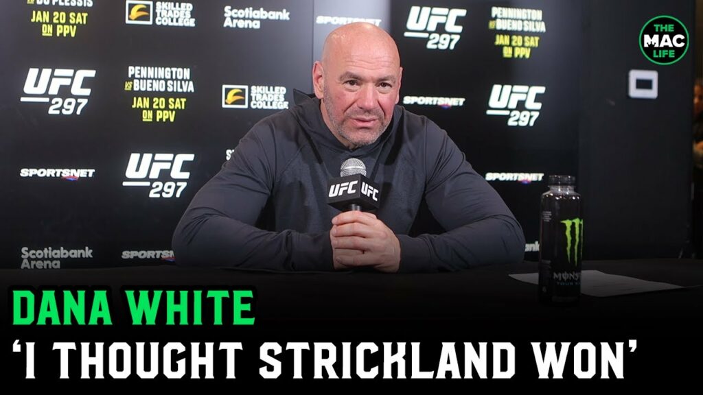 Dana White: ‘I thought Sean Strickland won'; UFC 300 main event to be announced next week