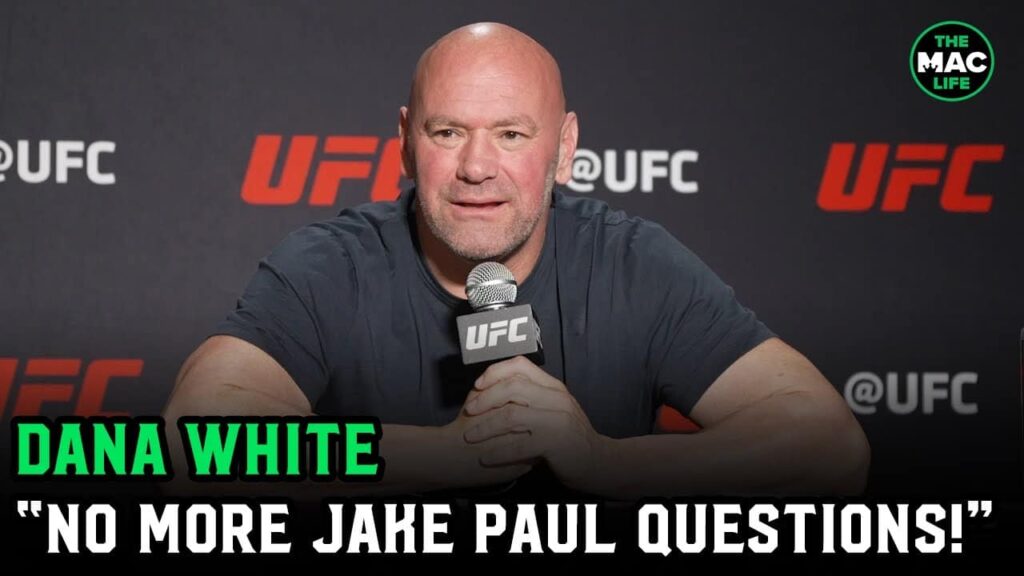 Dana White: ‘No more Jake Paul questions, he’s not even in the same f****g sport!’