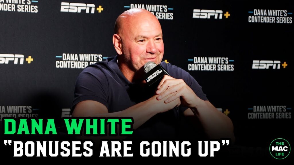 Dana White: "Bonuses WILL go up with new TV deal"; No concerns Khamzat won't be active