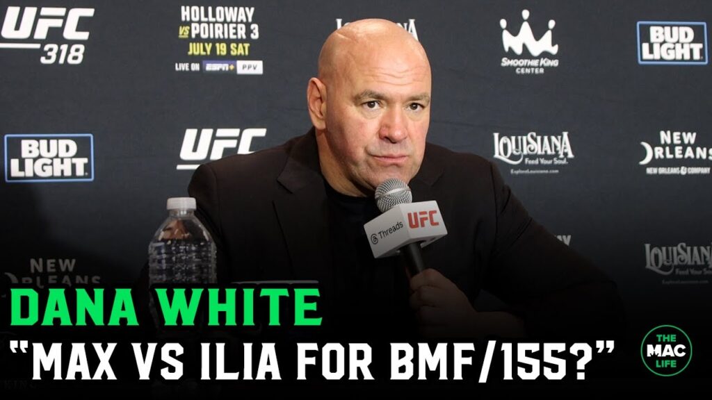 Dana White: "I can't risk Jon Jones at the White House"; Max vs. Ilia for BMF?
