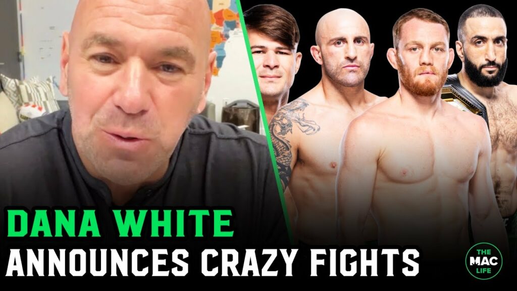 Dana White announces Belal vs. Della Madellena; Volkanovski vs. Lopes for UNDISPUTED