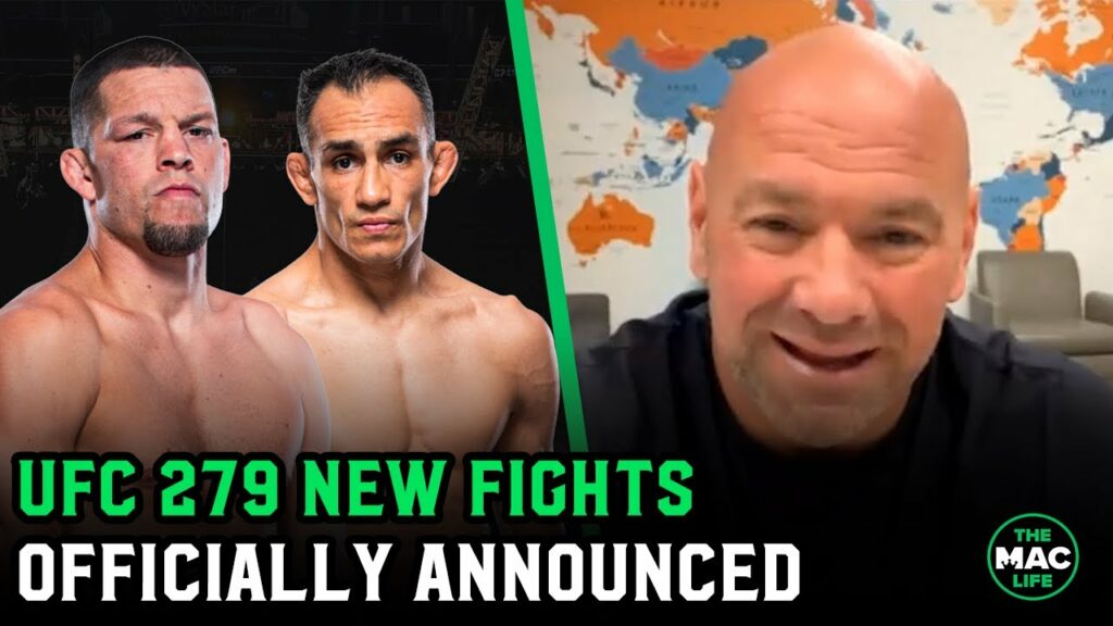 Dana White announces Nate Diaz vs. Tony Ferguson and Khamzat Chimaev vs. Kevin Holland for UFC 279